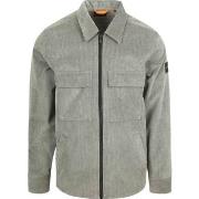 Sweat-shirt BOSS Surchemise Lozzy Corduroy Vert