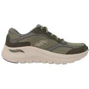 Baskets Skechers Arch Fit Mesh And Leather Overlay Lace Up