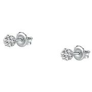 Bijoux Cleor Boucles d'oreilles en or 750/1000 et diamant