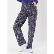 Pantalon La Fiancee Du Mekong Pantalon large imprimé velours stretch S...