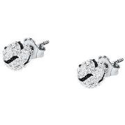 Boucles oreilles Cleor Boucles d'oreilles en argent 925/1000 et crista...