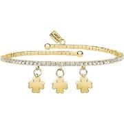 Bracelets La Petite Story Bracelet en laiton et cristal