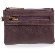 Porte-monnaie Isotoner Porte-monnaie zippé Homme Marron