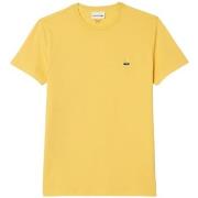 T-shirt Lacoste T shirt col rond Ref 52097 IY1 Jaune cornslik