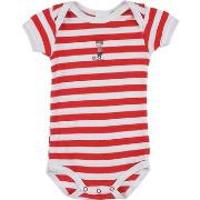 Bodys Petit Bateau Body rouge, blanc