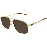 Lunettes de soleil Gucci GG1676S Lunettes de soleil, Or/Marron, 60 mm