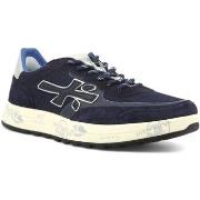 Chaussures Premiata Running Suede Sneaker Uomo Blue NOUS-6857