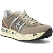 Chaussures Premiata Running Suede Sneaker Donna Grey Silver CONNY-6979