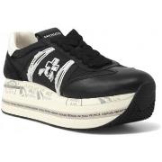 Bottines Premiata Running Sneaker Donna Black White BETH-6953