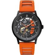 Montre Pierre Lannier PADDOCK Noir Cadran Noir Bracelet Caoutchouc Ora...