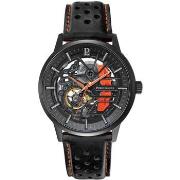 Montre Pierre Lannier PADDOCK Noir Cadran Noir Bracelet Cuir Noir 22 M...