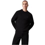 Sweat-shirt Calvin Klein Jeans Pull homme Ref 63856 BEH Noir