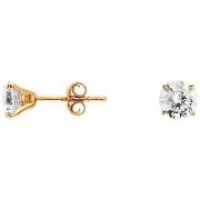 Boucles oreilles Cleor Boucles d'oreilles en Plaqué or et zircon