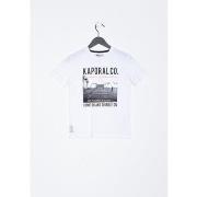 Debardeur enfant Kaporal T-Shirt Garçon Mivin Blanc