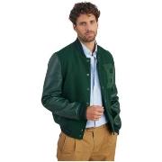 Blouson Redskins Blouson en cuir Oxford Hatch Ref 58063 Vert