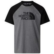 T-shirt The North Face TEE SHIRT M S/S RAGLAN EASY TEE - TNF MEDIUM GR...