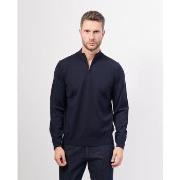 Pull BOSS Pull homme avec col en V et zip