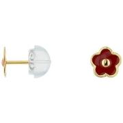 Boucles oreilles Cleor Boucles d'oreilles en or 375/1000 et émail