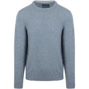 Sweat-shirt Marc O'Polo Pull Tweed Mix Laine Bleu