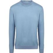 Sweat-shirt Knowledge Cotton Apparel Pullover Laine Bleu Clair