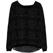 Pull Le Temps des Cerises Pull Femme Leolu Noir