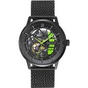 Montre Pierre Lannier Coffret PADDOCK Cadran Noir Bracelet Cuir perfor...