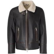 Veste Dondup PEAU DE MOUTON CUIR MARRON UJ934-PL0547-XXX-721