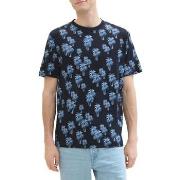 T-shirt Tom Tailor Tee Shirt PALMIER Navy Blue