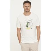 T-shirt Lee Cooper T-shirt AZONO Ivory