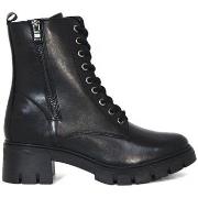 Bottines Aplauso BOTÍN MILITAR DE PIEL NEGRO PARA MUJER LONDON VB08320...