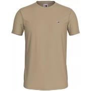 T-shirt Tommy Jeans T shirt Slim Ref 63461 AB9 Beige