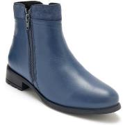 Bottines Pediconfort Boots double zip en cuir