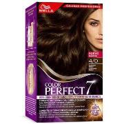 Colorations Wella Color Perfect 7 Couverture 100% Des Gris 4/0-brun Mo...