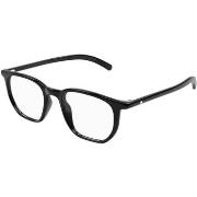 Lunettes de soleil Montblanc MB0349O Cadres Optiques, Noir/Transparent...