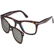 Lunettes de soleil Tom Ford FT5970-B Cadres Optiques, Havana, 50 mm