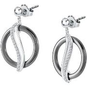 Boucles oreilles Cleor Boucles d'oreilles en argent 925/1000 et zircon