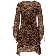 Robe Liu Jo Robe courte animalier en tulle