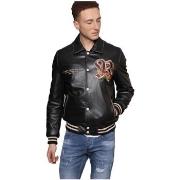 Blouson Redskins Blouson en cuir Ref 55023 noir