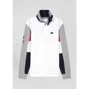 T-shirt Eden Park Polo manches longues blanc