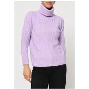 Pull Kebello Pull col Roulé Violet F