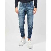 Jeans Different Différents jeans pour hommes 5 poches avec motif all-o...