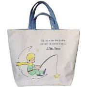 Sac Bandouliere Kiub Grand sac cabas Le Petit Prince en coton blanc