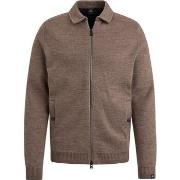 Sweat-shirt Vanguard Cardigan Mix Laine Marron