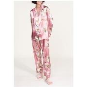 Pyjamas / Chemises de nuit Kebello Pyjama fluide en satin Rose F