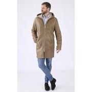 Manteau La Canadienne Manteau agneau mérinos taupe-048007