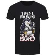 T-shirt Psycho Penguin I Need A New Friend