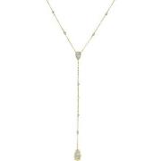 Collier Orusbijoux Collier Argent Doré Cravate Pierres Labradorite