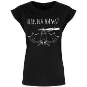 T-shirt Grindstore Cute Bat Wanna Hang