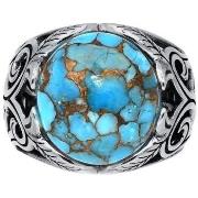 Bijoux Orusbijoux Bague Homme Argent Turquoise Jungle