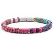 Bracelets Sixtystones Bracelet Tube Acier Doré-Small-16cm